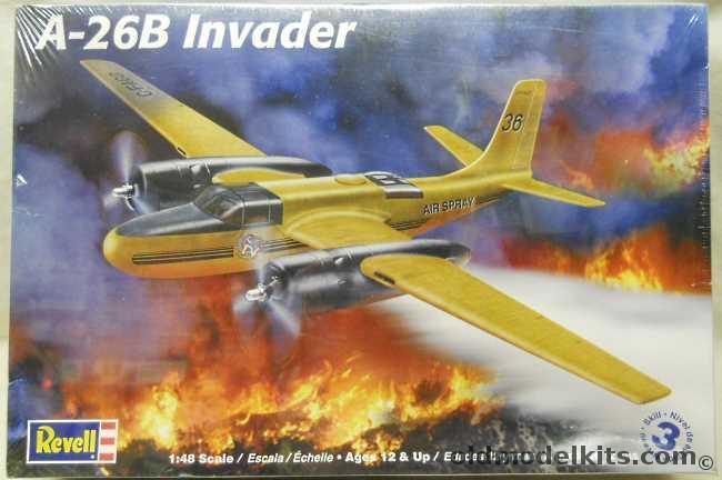 Revell 1/48 A-26B Invader - USAF 'Versatile Lady' or Civil 'Dragon Lady' Fire Bomber - (ex Monogram), 85-5524 plastic model kit